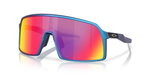 Oakley Sonnenbrille Sutro (Glasfarbe: Prizm road) cyanblau matt - 1 Brille mit Hartschalenetui